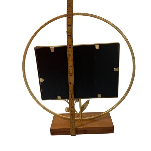 Olive Leaf Branch Gold Tone Mirror - Picture 4 of 5